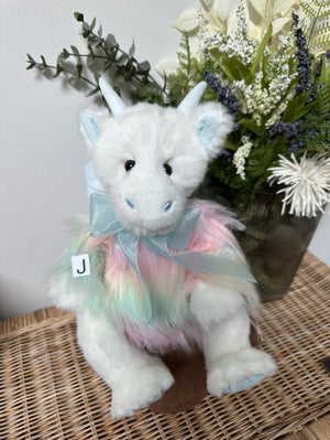 Kenna Dragon Charlie Bears Plush Collection Blue Multi Coloured Plush
