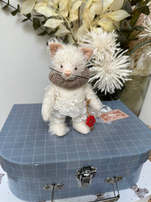 Michelle 14cm Teddy Hermann Original Limited Edition Miniature Mohair Kitten No 59