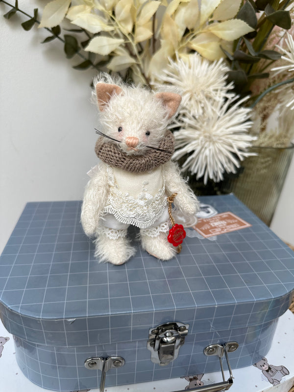 Michelle 14cm Teddy Hermann Original Limited Edition Miniature Mohair Kitten No 59