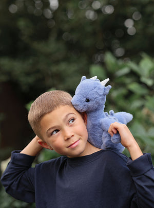 Draco Dragon Large Denim Blue Charlie Bears Bear & Me Dragon