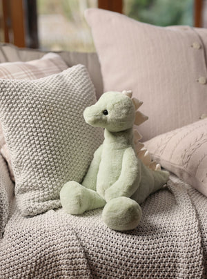 Stevie Stegosaurus Peppermint Green Large Bear & Me Children's Toy Dinosaur