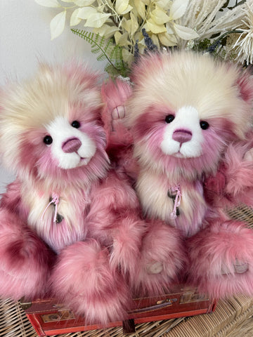 Aneta Charlie Bears Plush Collection Pink Collectable Teddy Bear