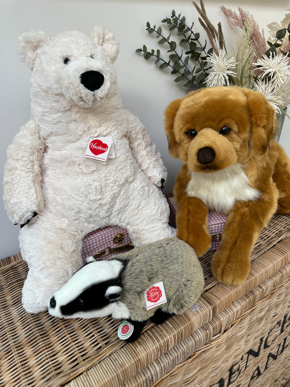 Jones Large Hermann Plush 50cm Soft Children's Polar Bear Toy