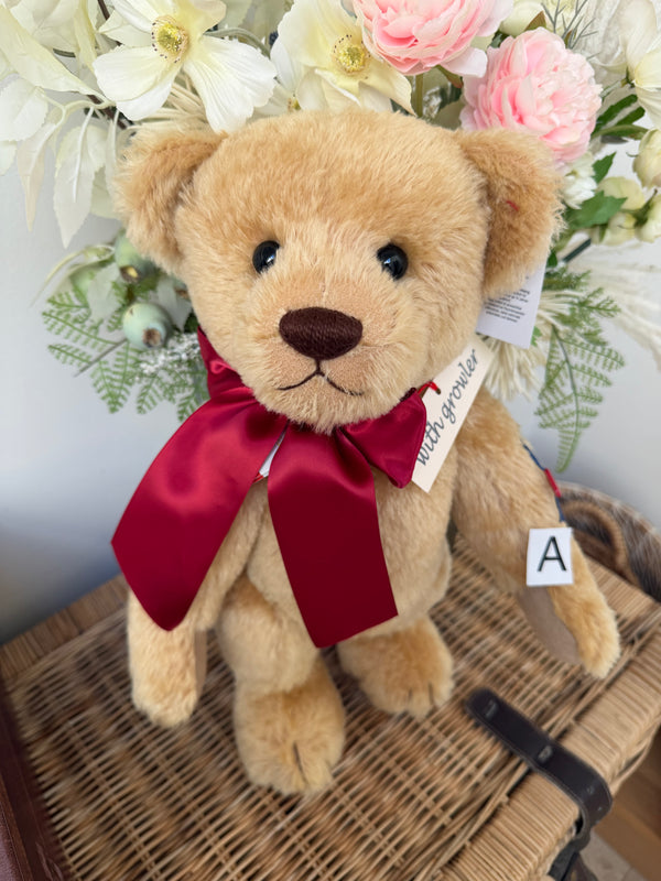 Clemens Large 40 cm Nostalgia Gold Mohair Growler Teddy Bear  Option A