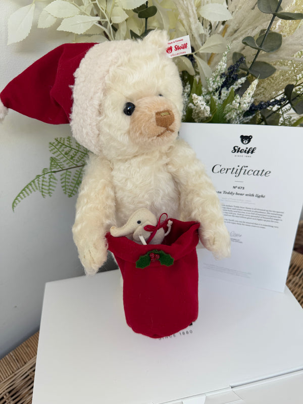 Santa Teddy Bear with Light Limited Edition No 473