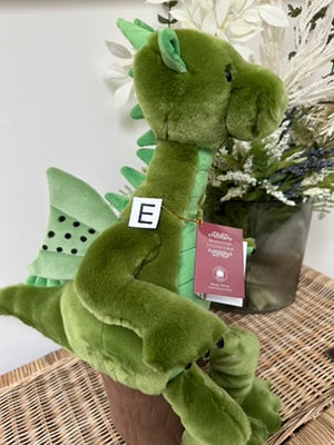 Deck Charlie Bears Bearhouse Large Plush Green Dragon