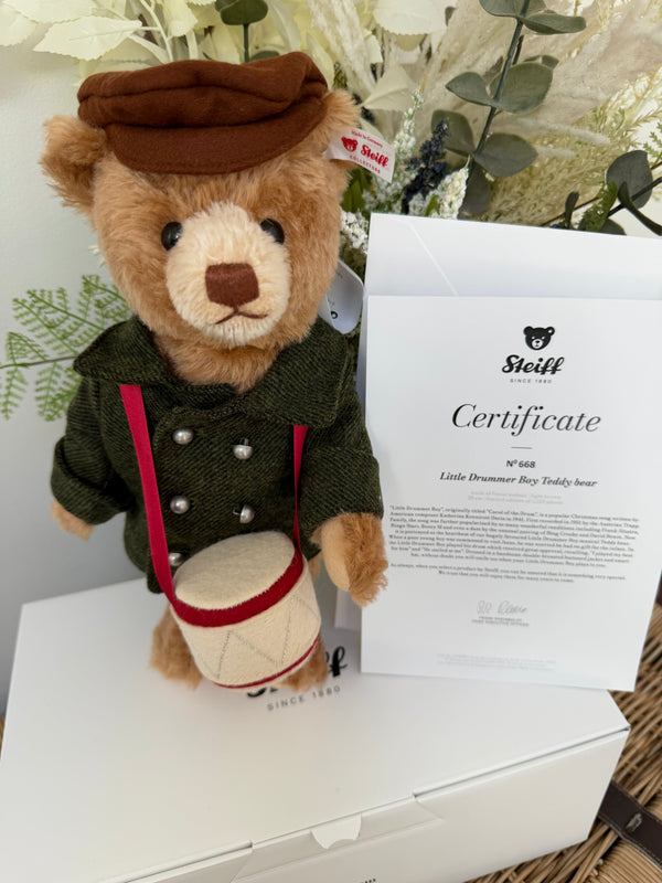 Little Drummer Boy Musical Teddy Bear Limited Edition No 668