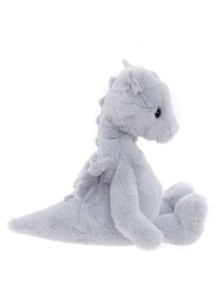 Draco Dragon Medium Cloudy Grey Bear & Me Plush Teddy Bear Dragon