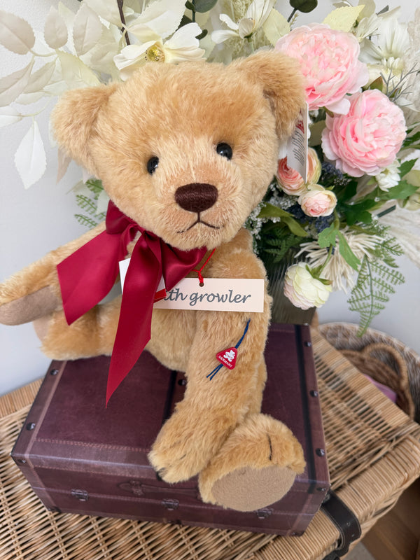 Clemens Large 40 cm Nostalgia Gold Mohair Growler Teddy Bear  Option B