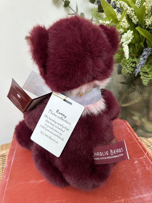 Rummy Charlie Bears Plumo Plush Collection Collectable Teddy Bear
