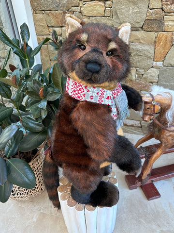 Footsteps Large Standing Plush Charlie Bears Ringtail Mongoose No 351