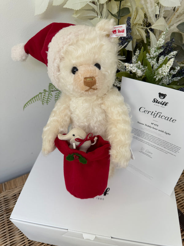 Santa Teddy Bear with Light Limited Edition No 473