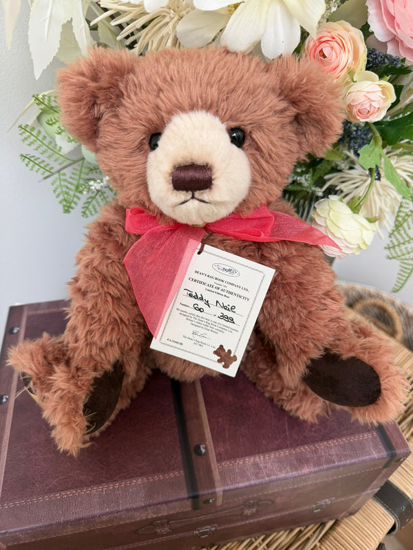 Deans Teddy Neil 30cm Jointed Plush Limited Edition Bear No 60