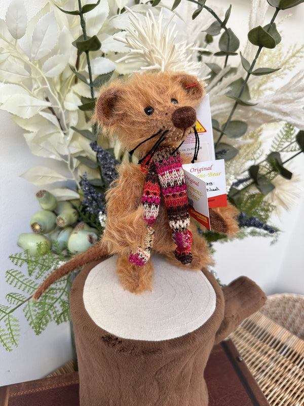 Bear of Hearts Mohair Mouse Nael Clemens Limited Edition No 31