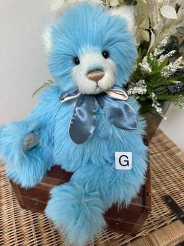 Suzanne Charlie Bears Blue Plush Collection Teddy Bear