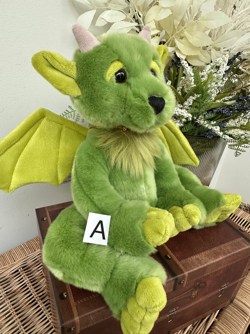 Spires Bearhouse by Charlie Bears Large Plush Green Gargoyle