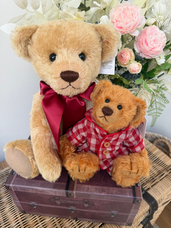 Clemens Large 40 cm Nostalgia Gold Mohair Growler Teddy Bear  Option A