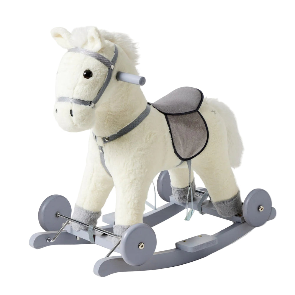 Jiggle & Giggle Marshmallow 2 in 1 Rock & Ride Pony Children's Rocking Horse