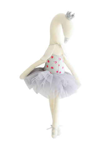 Grey Swan Ballerina 43cm Alimrose Tulle Fairy Doll