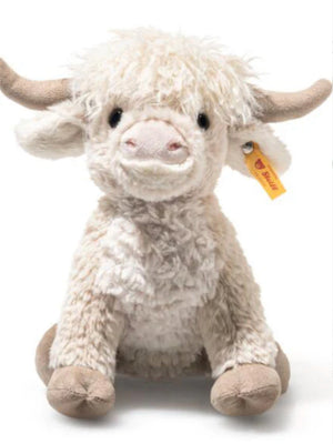 Harper the Highland Cow 24cm Beige Soft & Cuddly Friends Collection