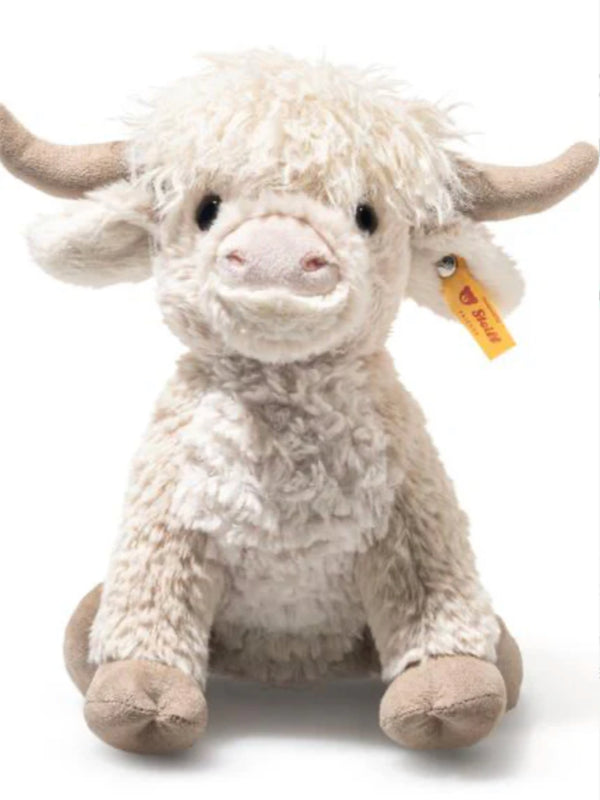 Harper the Highland Cow 24cm Beige Soft & Cuddly Friends Collection