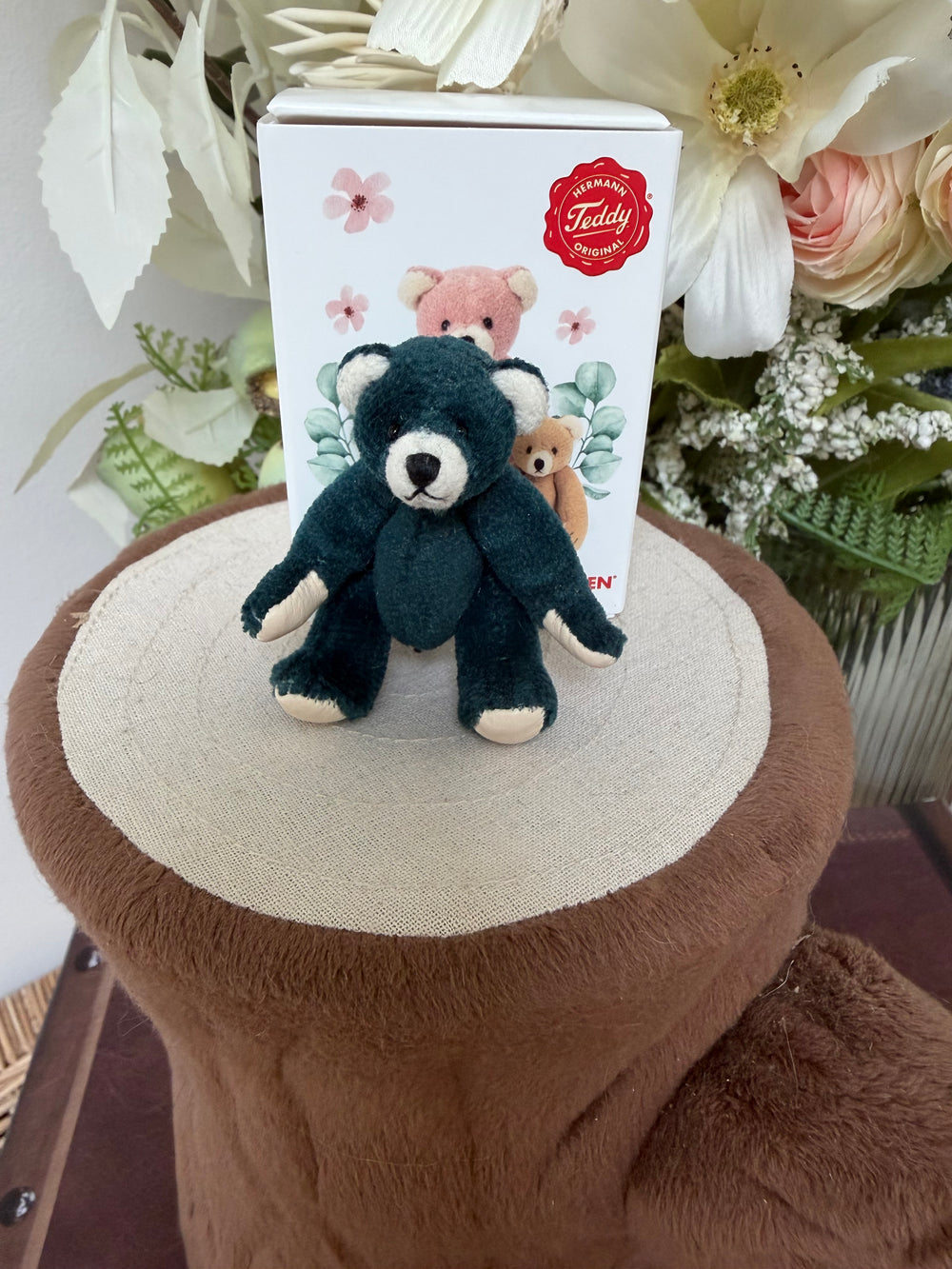 Hermann Teddy Original Petrol 6cm Miniature Teddy Bear 15438 9