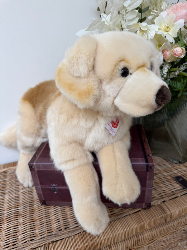 Golden Retriever Large 60cm Plush Lying Hermann Teddy Bear Puppy Dog
