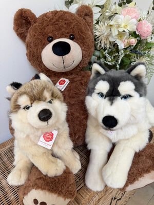 Wolf Sitting Hermann Teddy Plush 29cm Soft Children's Toy
