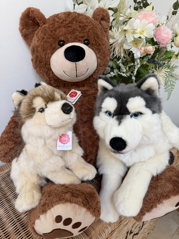 Wolf Sitting Hermann Teddy Plush 29cm Soft Children's Toy
