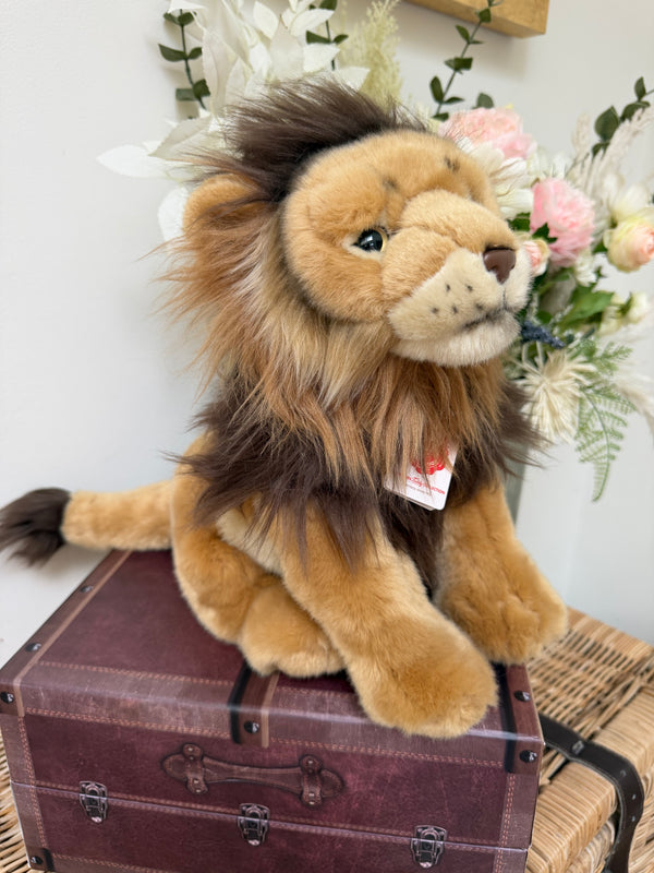 Male Lion Sitting Hermann Teddy Plush 30cm Soft Children's Toy
