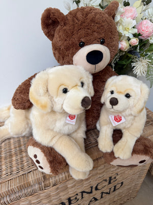 Golden Retriever Large 60cm Plush Lying Hermann Teddy Bear Puppy Dog