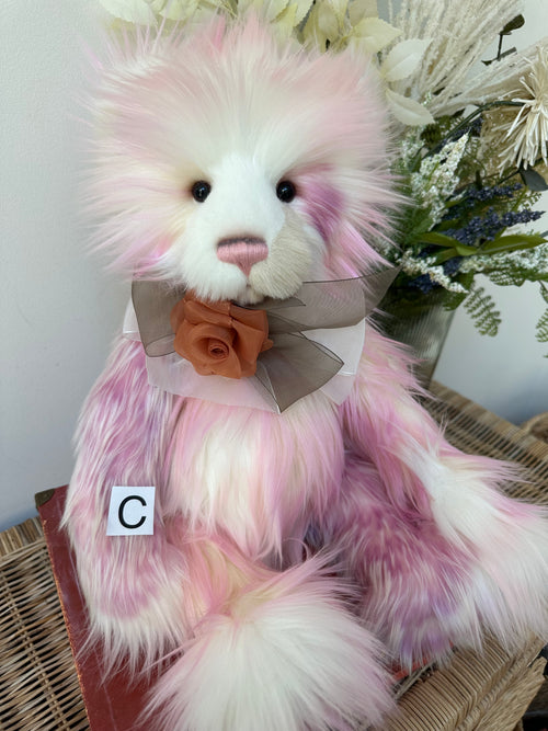 Sandra Charlie Bears Large Plush Collection Pink Teddy Bear