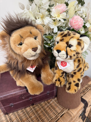 Male Lion Sitting Hermann Teddy Plush 30cm Soft Children's Toy