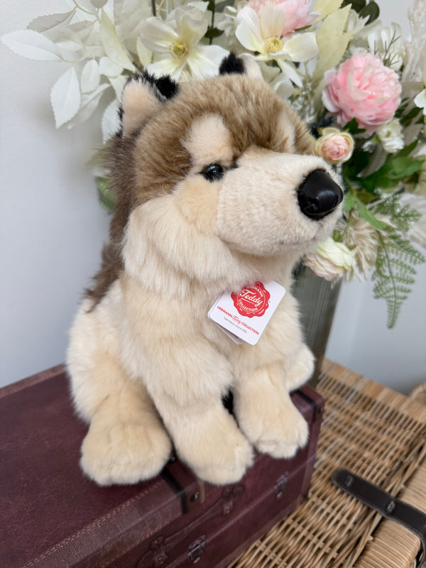 Wolf Sitting Hermann Teddy Plush 29cm Soft Children's Toy