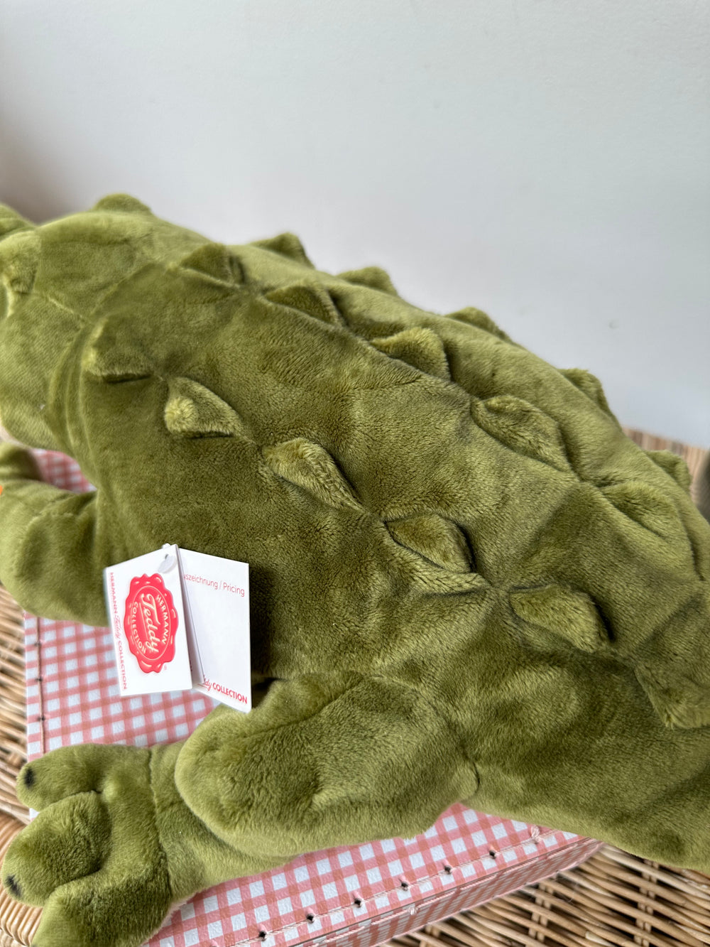 Crocodile Large 60cm Hermann Plush Children's toy.