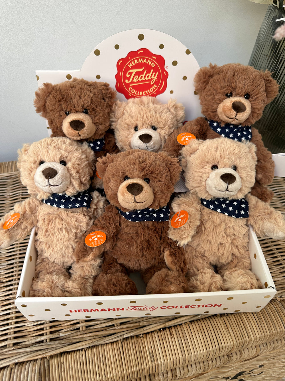 Teddy Brown or Cream 23cm Miniature Hermann Plush Teddy Bear