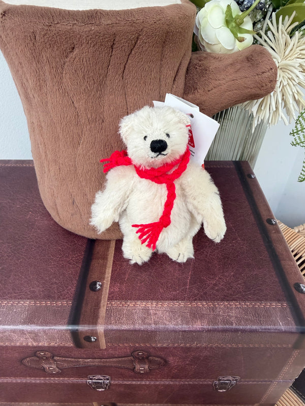 Clemens Miniature Mohair Polar Bear Schlumps jointed Teddy Bear