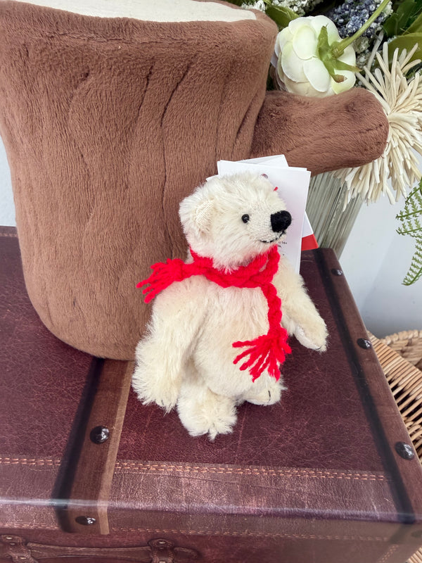 Clemens Miniature Mohair Polar Bear Schlumps jointed Teddy Bear