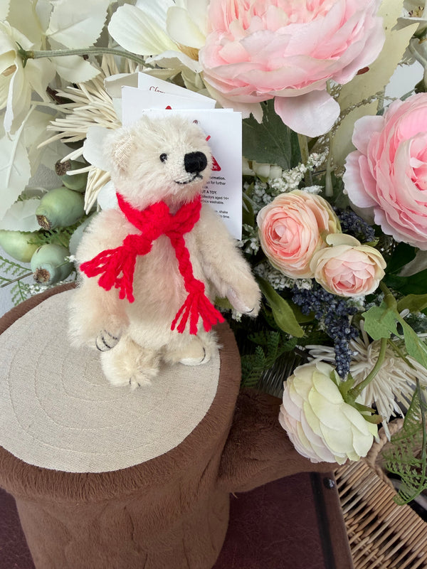 Clemens Miniature Mohair Polar Bear Schlumps jointed Teddy Bear