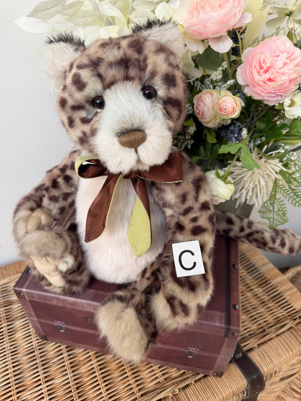 Flapdoodle Plumo Limited Edition Charlie Bears Plush Collection Leopard
