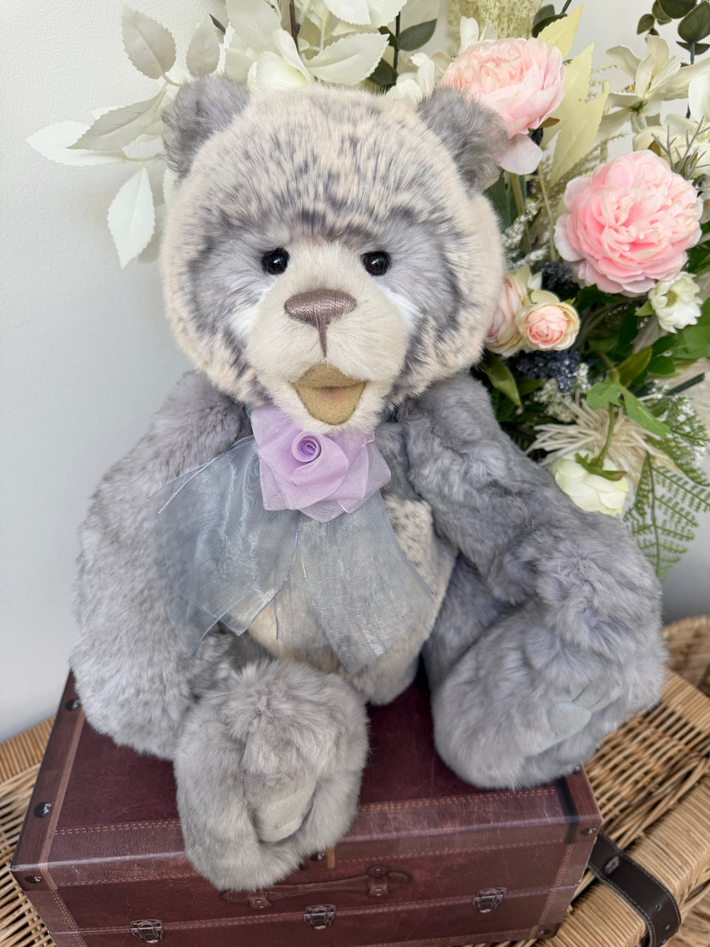 Siesta Charlie Bears Plush Alpaca & Mohair Plumo Giggler Teddy Bear