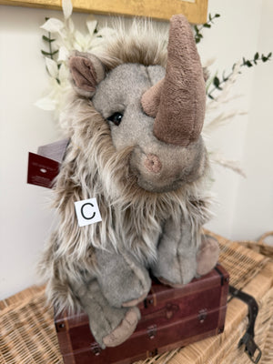 Stompy 37cm Charlie Bears Bearhouse Bears Collection Woolly Rhino.
