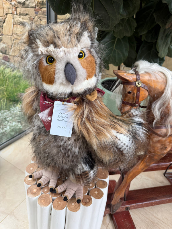 Screech Large Standing Plush Charlie Bears Limited Edition Owl No 604