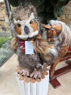 Screech Large Standing Plush Charlie Bears Limited Edition Owl No 604