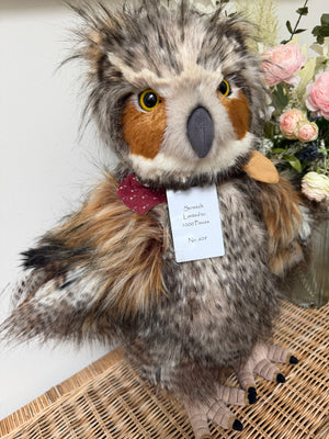 Screech Large Standing Plush Charlie Bears Limited Edition Owl No 609