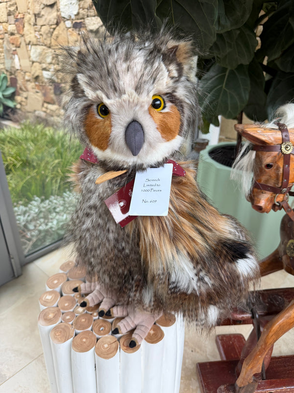 Screech Large Standing Plush Charlie Bears Limited Edition Owl No 609