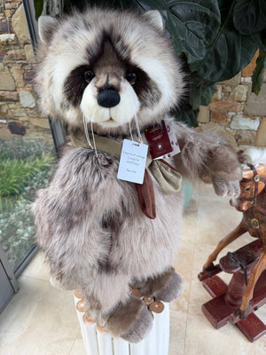 Inspector Rummage Charlie Bears Standing Plush Limited Edition Racoon No 458