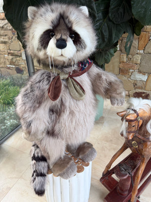 Inspector Rummage Charlie Bears Standing Plush Limited Edition Racoon No 458
