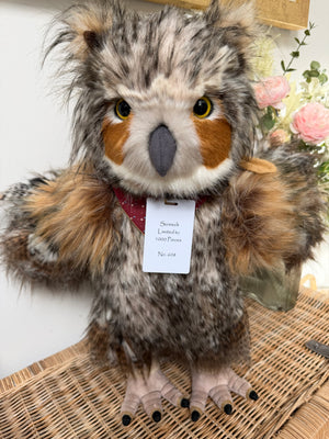 Screech Large Standing Plush Charlie Bears Limited Edition Owl No 608