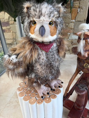 Screech Large Standing Plush Charlie Bears Limited Edition Owl No 608